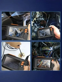 Видеоэндоскоп с 4,3-дюймовым дисплеем, 5 м, Wi-Fi не требуется, готов к использованию после включения