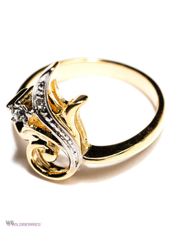 "Гипюр" кольцо в золотом покрытии из коллекции  "Ателье" от Jenavi