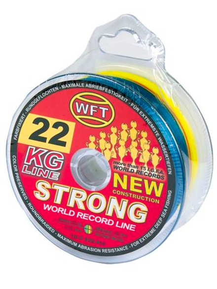Леска плетёная WFT KG STRONG Multicolor 600 м, 0.18 мм