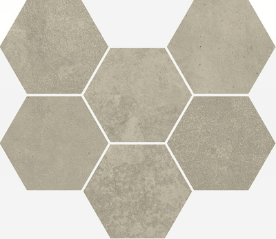 Мозаика Terraviva Greige Mosaico Hexagon Nat 25x29