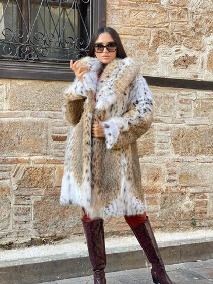 Шуба из рыси