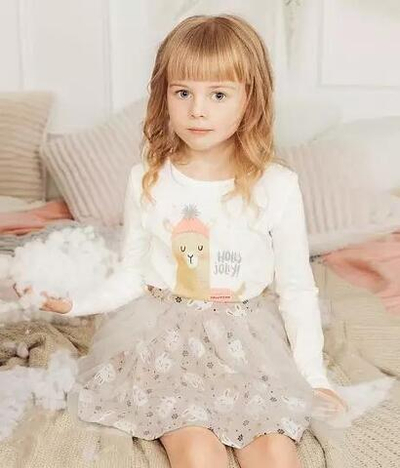 Костюм для девочки, р.122 Молочный 30805815