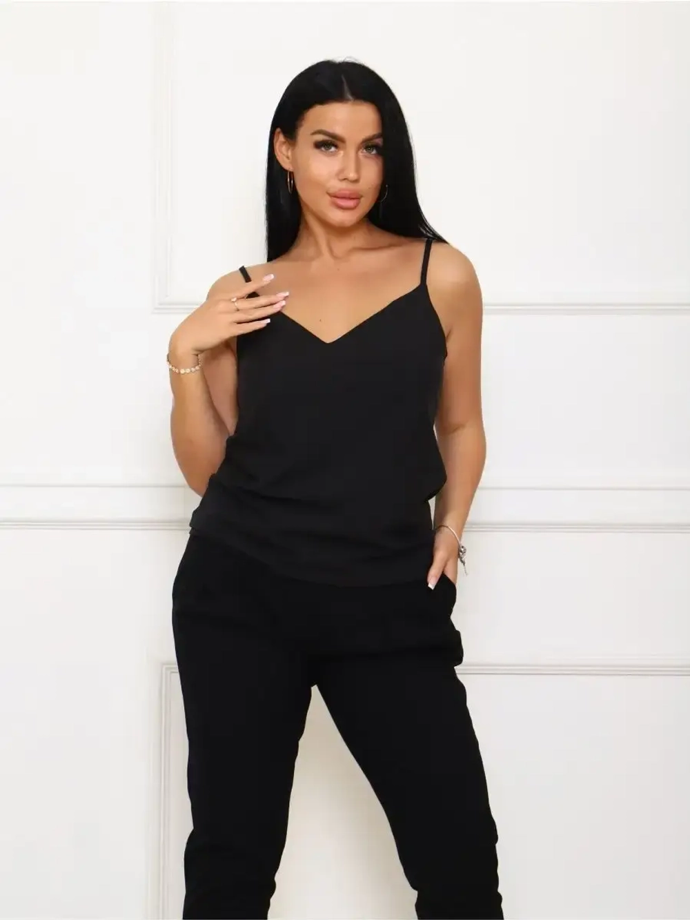 Топ под пиджак в бельевом стиле