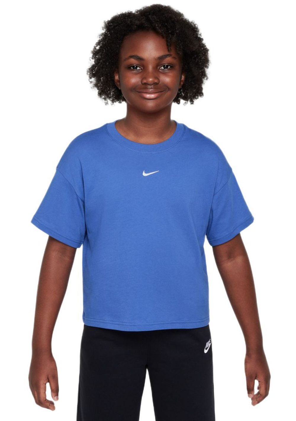 Футболка для мальчика теннисная Nike Kids Sportswear Essential - comet blue