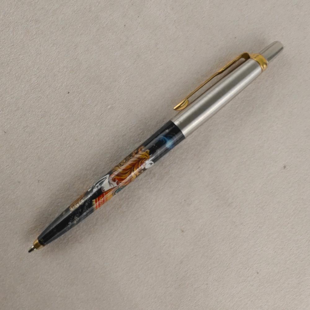 Ручка Parker "Сказочный конь белый" малая с ручной росписью Палех