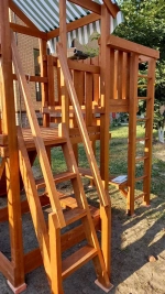 Детский игровой комплекс Савушка "Мастер" - 4 (с окраской) горка 3м