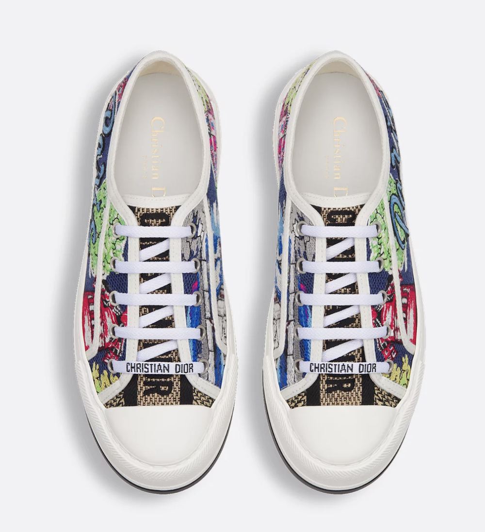 Кроссовки Dior Walk’n’Dior Platform Souvenir Multicolor Paris