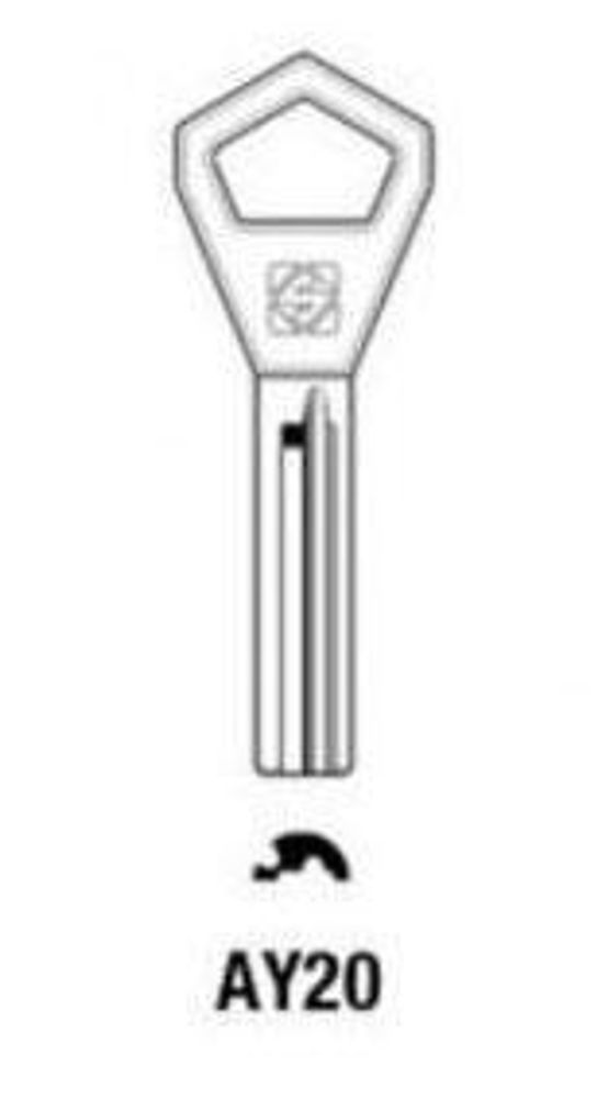 Заготовка финского ключа 14402  AY20/AY26_AY20/ABY26 Abloy