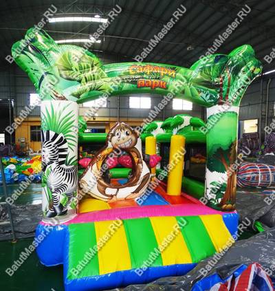 Коммерческий надувной батут "Национальный парк" 4*3*3 м