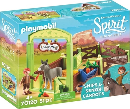 Конструктор Playmobil Spirit 70120 Снипс и мистер Кэррот