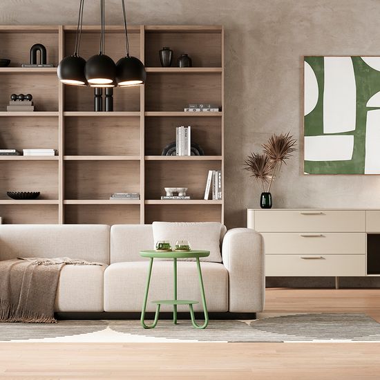 Столик stian, D50 см, зеленый