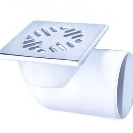 Трап горизонтальный канализационн. D110 нерж. Решётка 150*150мм