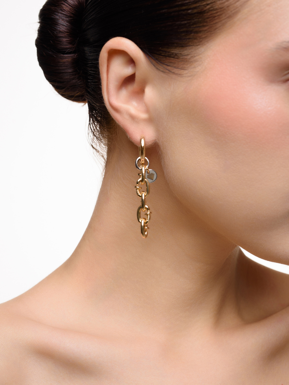 Серьги "Pin" Bicolor