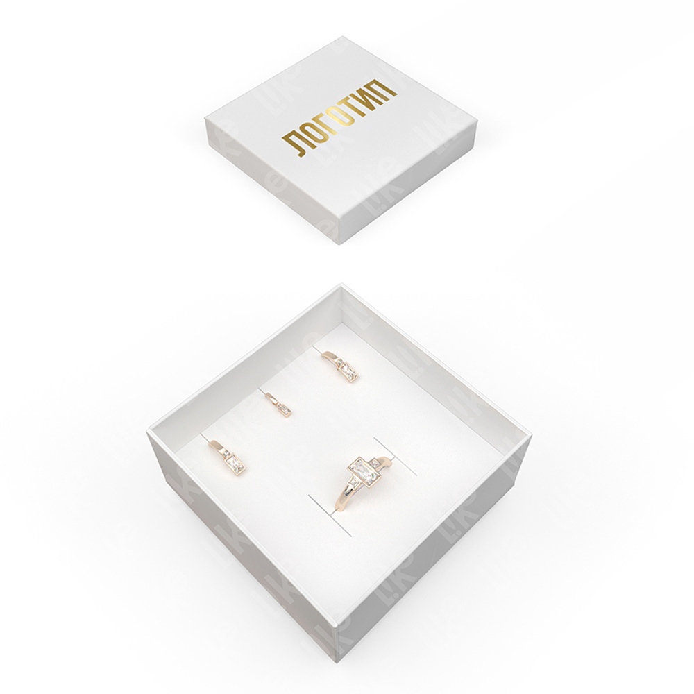 Картонный футляр для серёг и подвесок