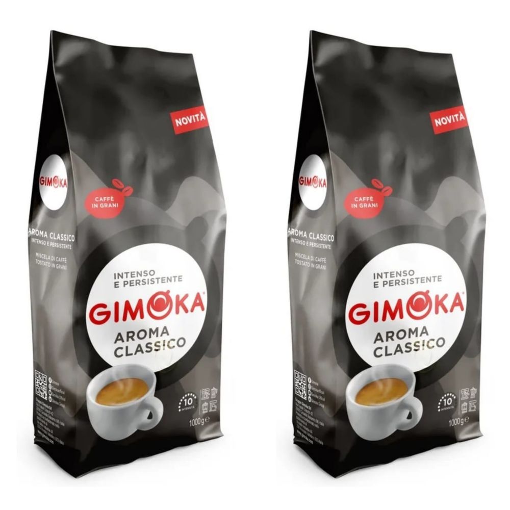 Кофе в зернах Gimoka Aroma Classico, 1 кг, 2 шт