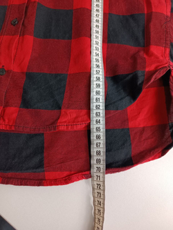 Рубашка H&M в модную клетку 42 размер