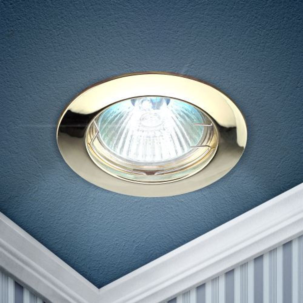 Светильник точечный KL1 GD 50Вт MR16 12В литой зол. ЭРА C0043655 Светильник точечный KL1 GD 50Вт MR16 12В литой зол. ЭРА C0043655