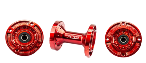 Ступица задняя CNC (R12"/14"/17" d=15mm) красная