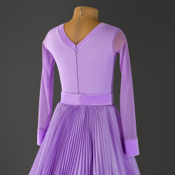 Lilia 20-112-01-C | Платье с аппликацией для спортивных бальных танцев | Vasileva Dance