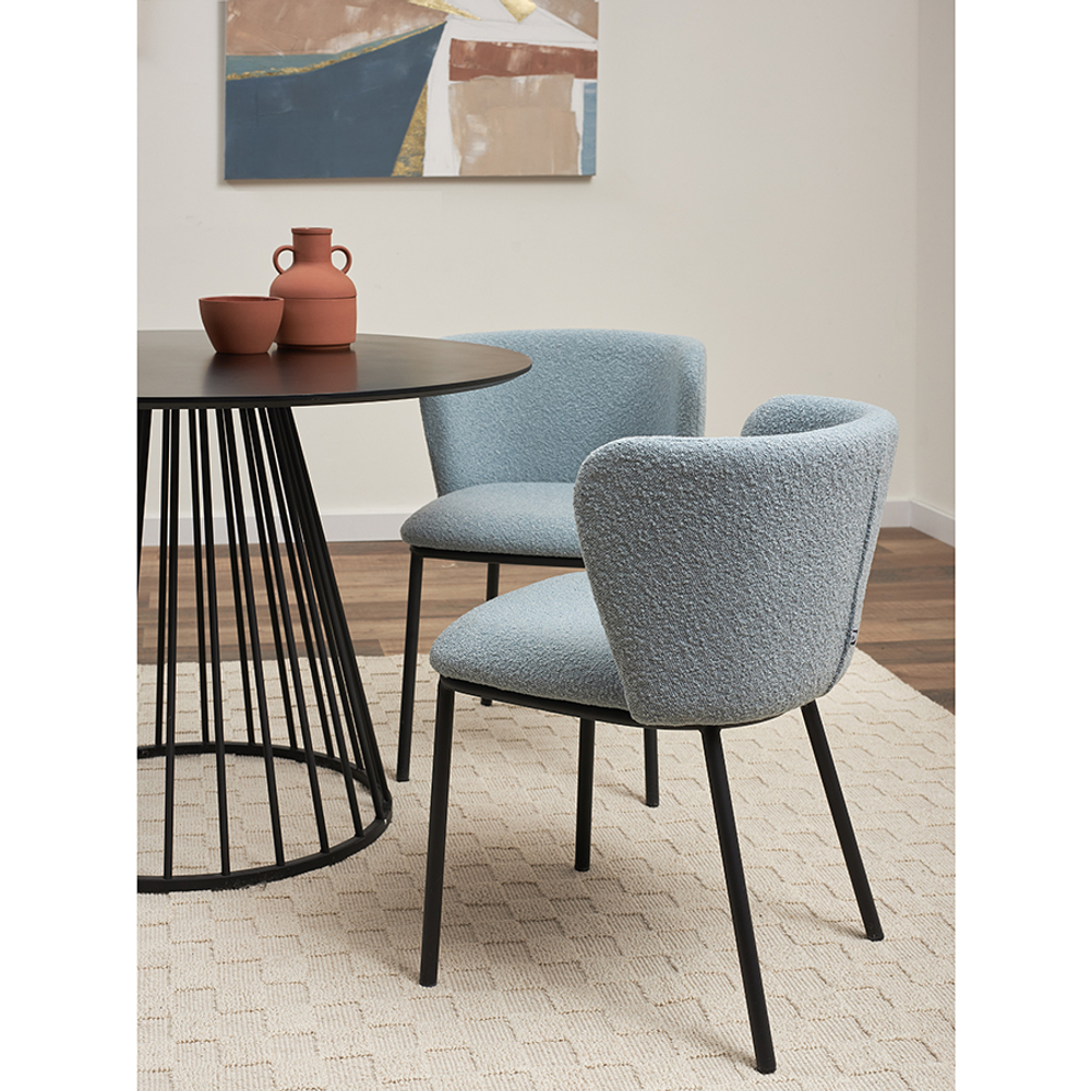 Стул Bergenson Bjorn Foggy, букле, голубая пудра