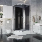 Душевая кабина Niagara Eco E120/80/26/TN 120х80 стекло тонированное/профиль хром