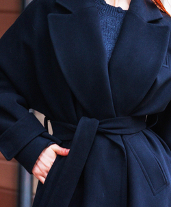 Пальто черное