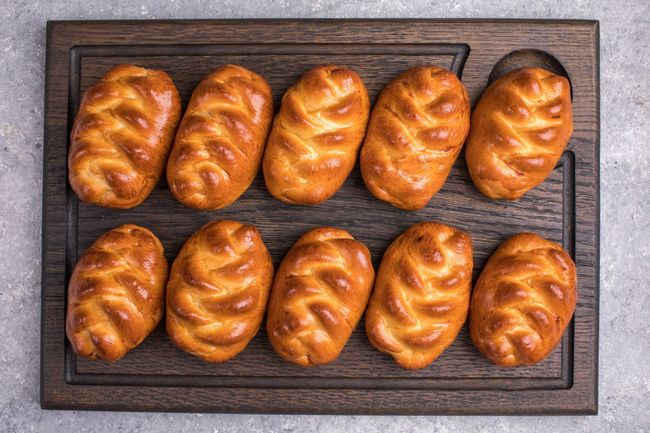 Мини пирожки с яблоком, 10 шт.