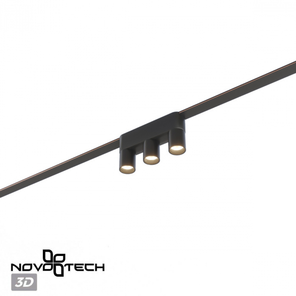 359477 SHINO NT24 108 черный Трековый смарт-светильник для низковольтного шинопровода с двумя режимами работы IP20 LED 6W 24V 3000-6000K EASY