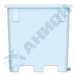 Контейнер 910 л Анион 910 л. прямоугольный (1070x990x1000см;белый) - арт.559514