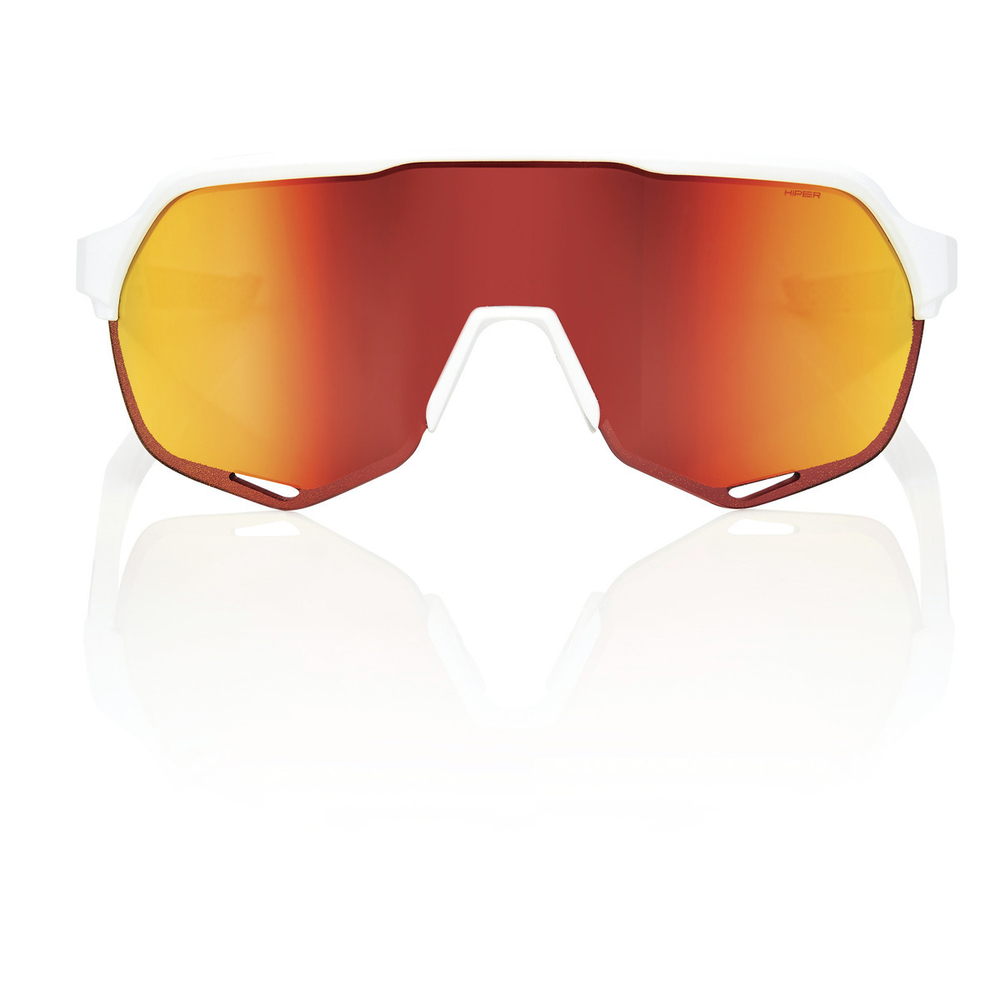 Спортивные очки 100% S2 / Soft Tact Off White / HiPER Red Multilayer Mirror Lens