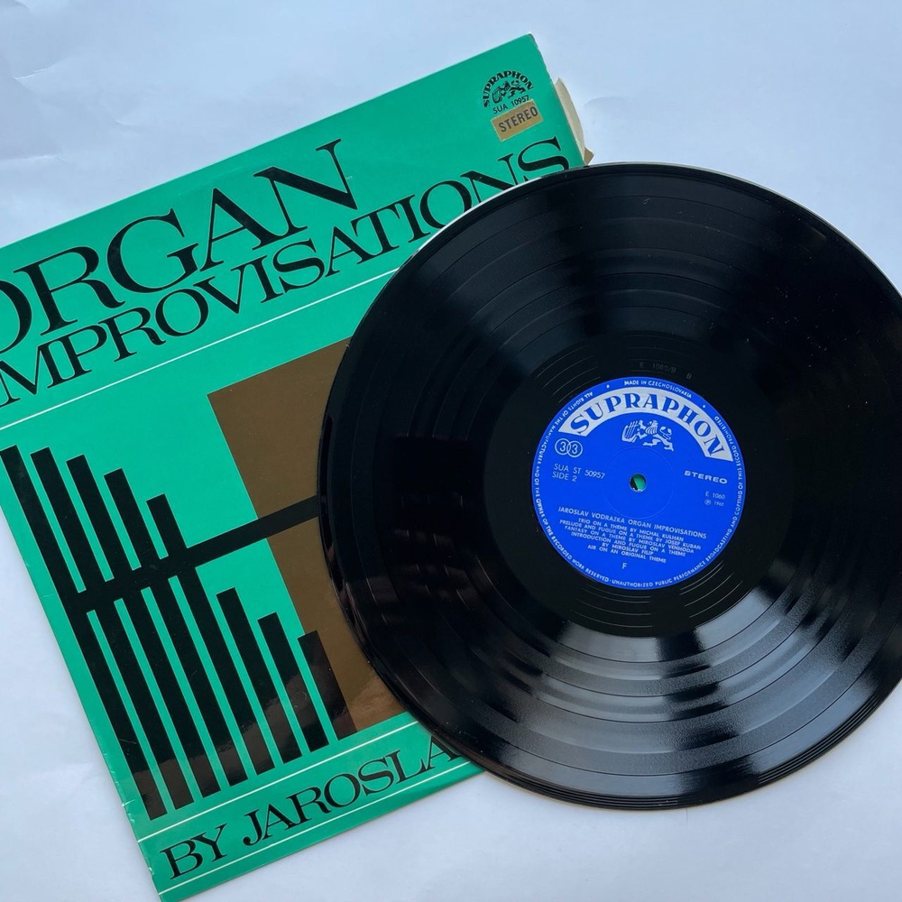 Винтажная виниловая пластинка LP Jaroslav Vodrazka Organ Improvisations Органные Импровизации (Чехословакия 1970)