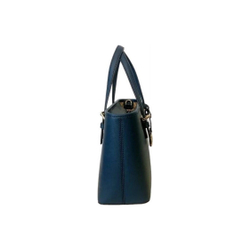 Michael Kors Jet Set Saffiano Leather Top-Zip Tote Bag Navy