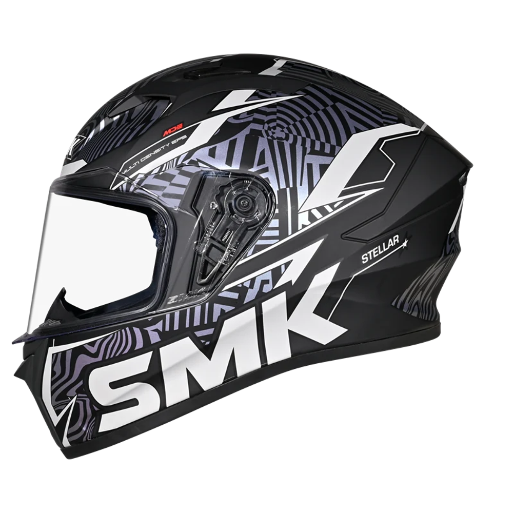 Шлем SMK STELLAR FURY, цвет черный/серый, матовый (L)