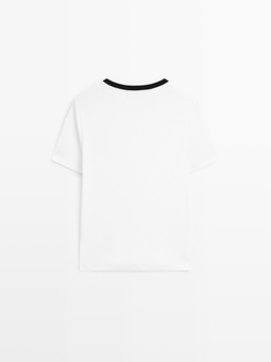 Massimo Dutti Футболка с карманами, белый