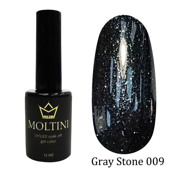 Гель-лак Moltini Gray Stone 009, 12 ml
