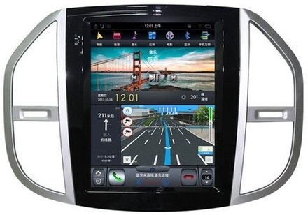Магнитола для Mercedes-Benz Vito 2014+ - Carmedia ZF-1078-Q6 ("Тесла-Стиль") Android 11, 8ГБ+128ГБ, SIM-слот