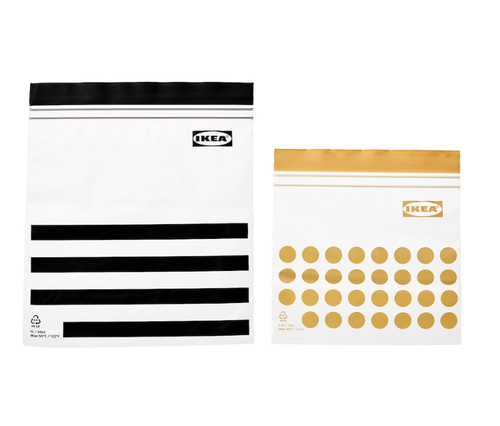 ИСТАД ISTAD Набор пакетов для заморозки 60 шт 1л/0.4л, желтые