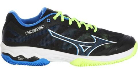 Мужские кроссовки теннисные Mizuno Wave Exceed Light 5 CC - black/neo lime/supersonic