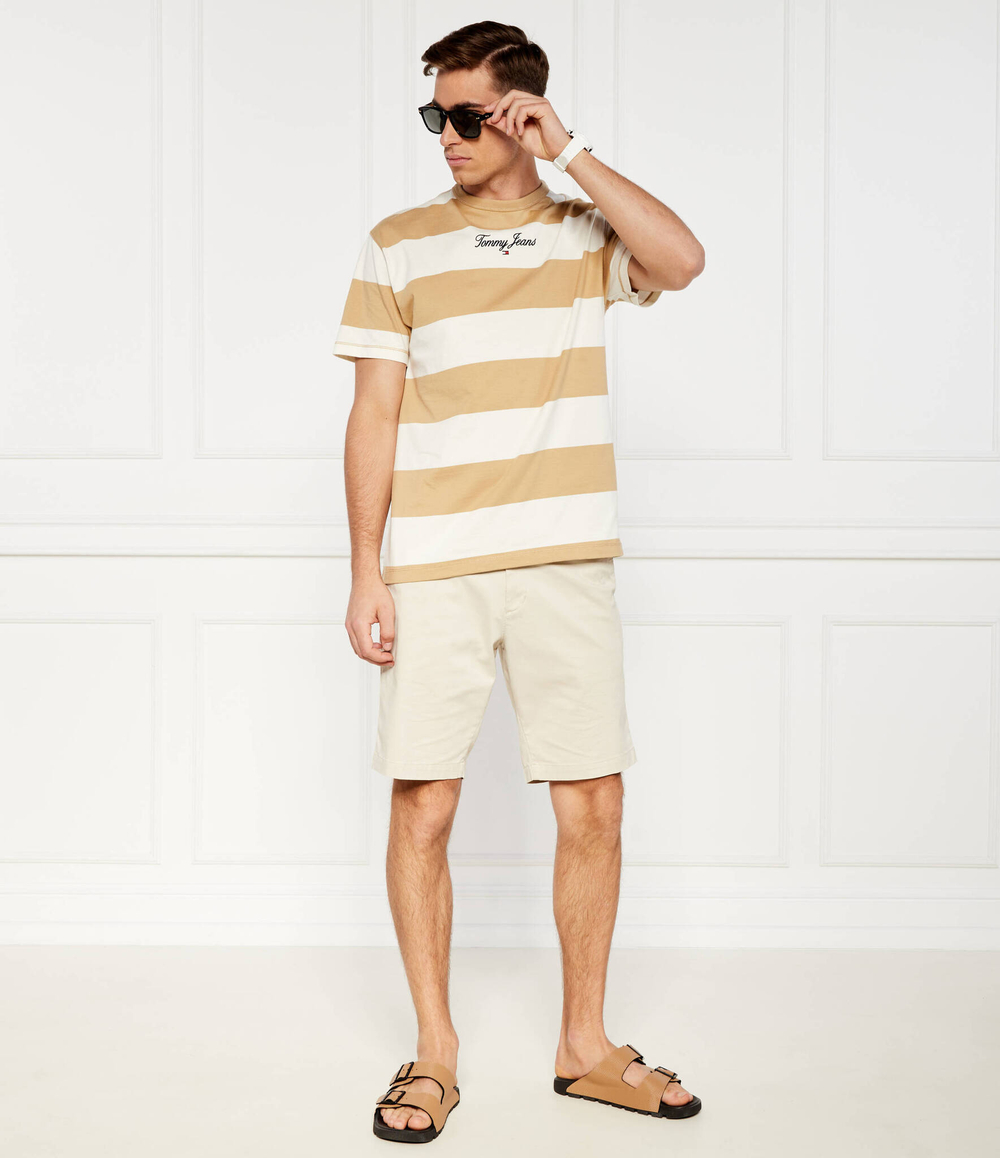 Футболка BOLD STRIPE Tommy Jeans - песочный(DM0DM18655)