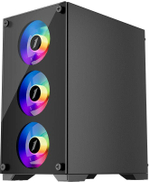 Компьютерный корпус 1STPLAYER FIREBASE X2-M LED Black (X2-M-4F1)