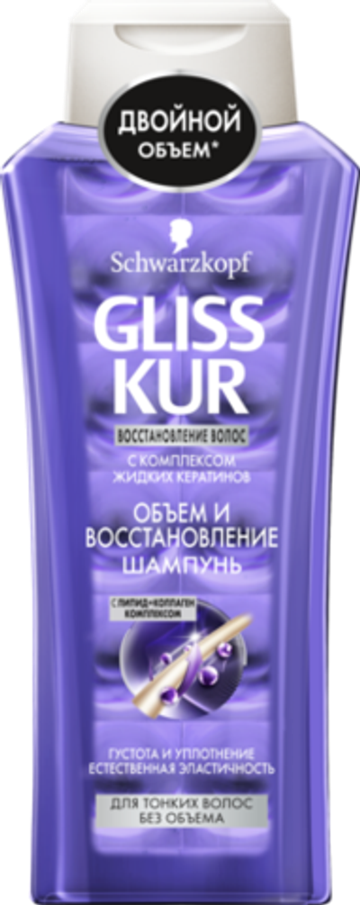 GLISS KUR,Шампунь д/в.Объём и всстан(400мл)