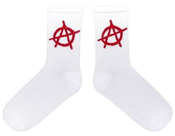 Носки Anarchy Анархия белые (004)