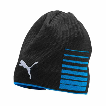 Шапка PUMA LIGA Reversible Beanie, 02235702, черно-синий