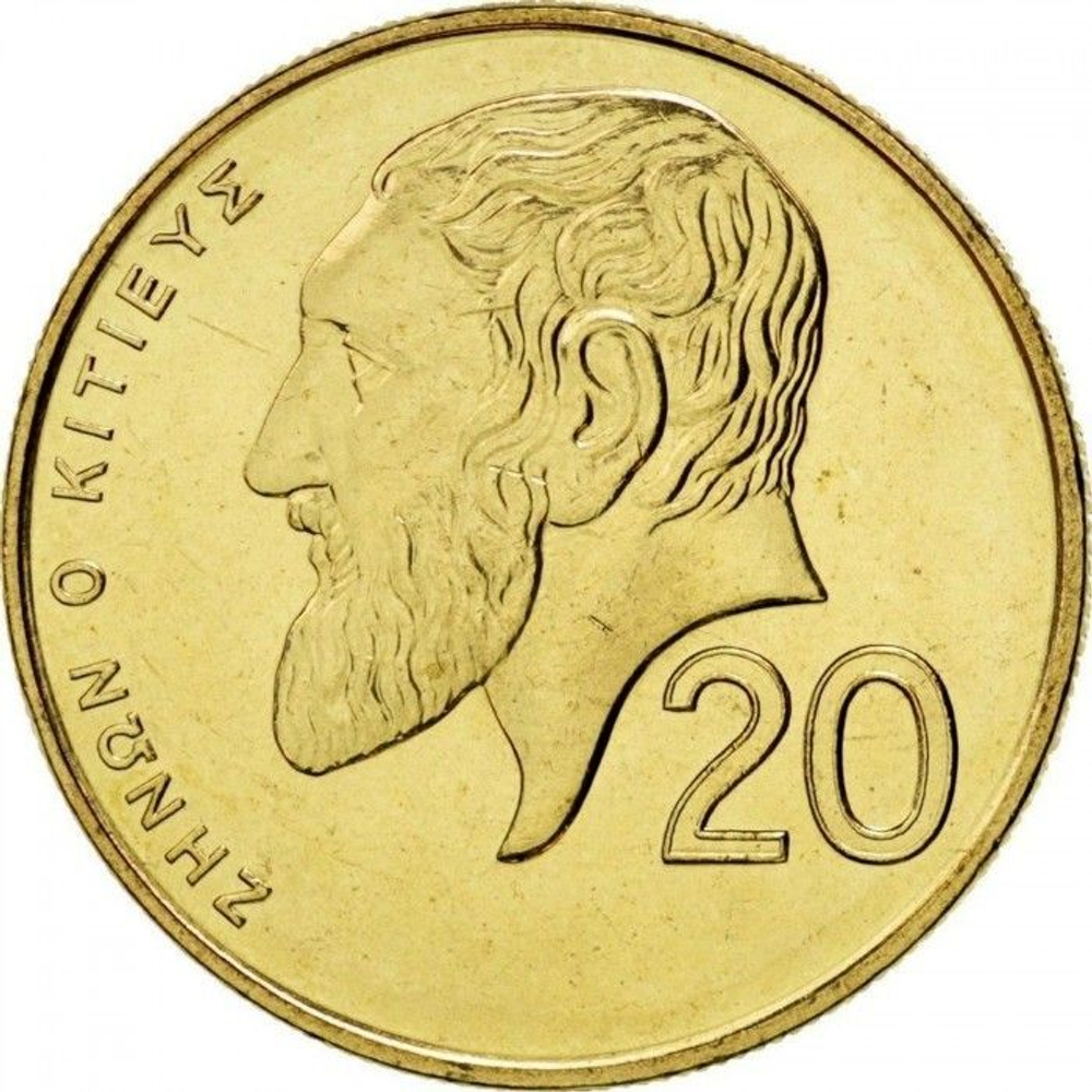 Cyprus, 20 Cents (Type 2 Coat of Arms), 2004, BU