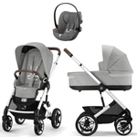 Коляска Cybex Talos S Lux SLV complete Cloud G Lava Grey Base G 4 в 1 Stone Grey с дождевиками