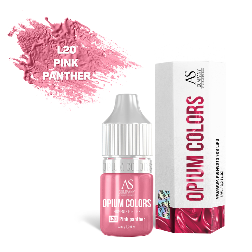 L20 PINK PANTHER пигмент для губ TM AS-Company OPIUM COLORS