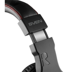 Игровые наушники с микрофоном SVEN AP-U1001MV, черный (USB, LED)