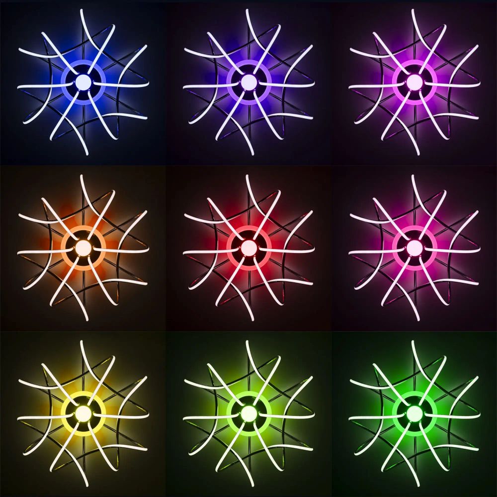 Citilux Джемини Смарт CL229A161E RGB Умная люстра Хром