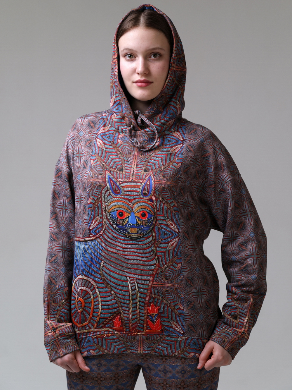 Худи с принтом кота