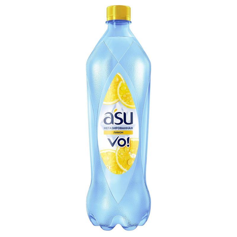Вода питьевая ASU со вкусом лимона негазированная 1 л/бут 12 бут/упак